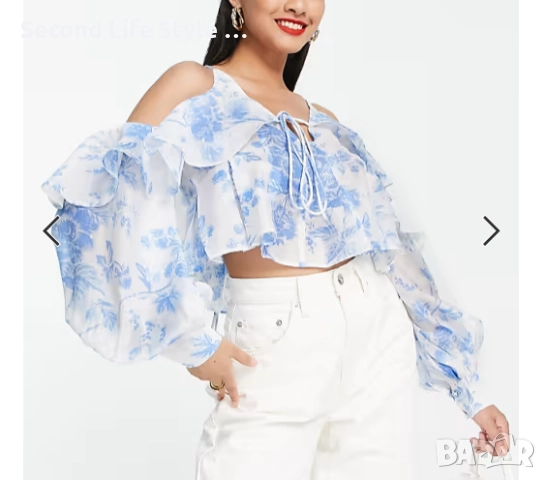 ASOS дамска риза/блуза с волани р-р L