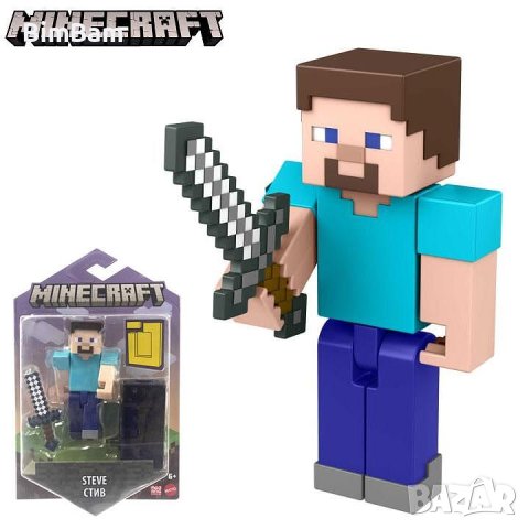 Фигурка Minecraft Steve / Mattel, снимка 1 - Фигурки - 37743754