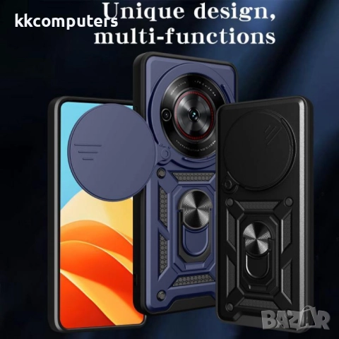 ZTE nubia Focus / Blade A75 5G Удароустойчив калъф с Протектор и Плъзгащ се капак за камерата, Магни, снимка 4 - Калъфи, кейсове - 52121175