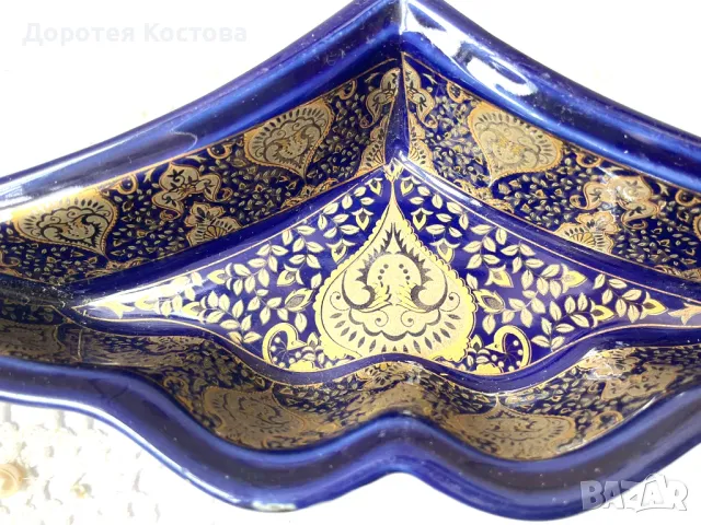 Красива порцеланова кутия за бижута , снимка 5 - Антикварни и старинни предмети - 49327928