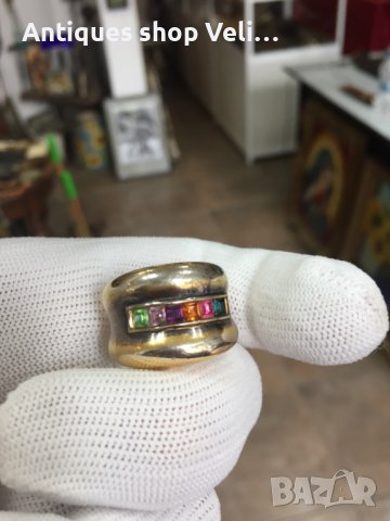 Дизайнерски сребърен пръстен AIROLDI №4573, снимка 1 - Пръстени - 42351529