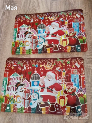 Красиви подложки за сервиране за Коледа и Нова година, снимка 4 - Декорация за дома - 52914790