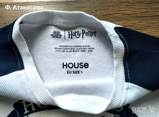 Оригинален кроп топ блуза Хари Потър Harry Potter Hogwarts, размер S, снимка 4 - Блузи с дълъг ръкав и пуловери - 51248932