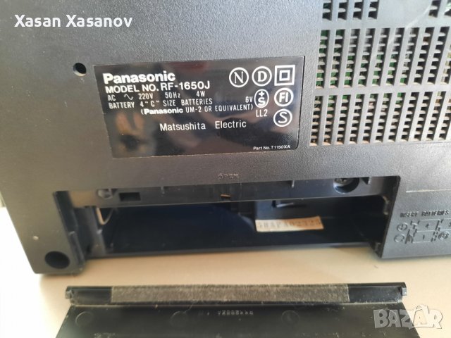 Радио PANASONIC RF-1650J GX-50 , снимка 4 - Радиокасетофони, транзистори - 36672402