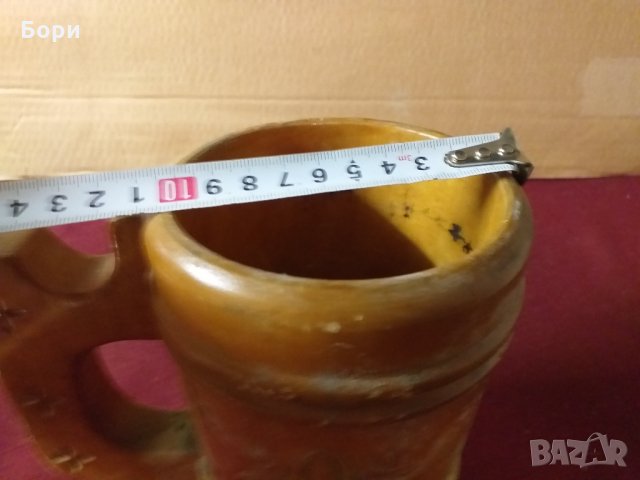 Стара дървена халба за бира, снимка 5 - Чаши - 34521773