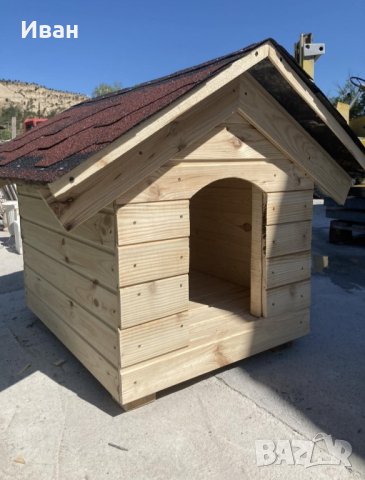 Къщичка за куче, дървена колиба за куче, снимка 4 - За кучета - 39927450