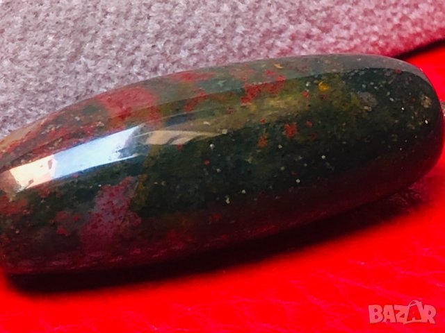 Невероятен медальон от необработено сребро с камък “Кръвта на Христос”, снимка 7 - Колиета, медальони, синджири - 29352523