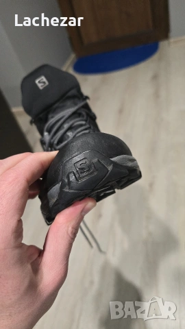 Мъжки туристически обувки Salomon Gore-tex Ultra 4 Mid Gtx - black/magnet/pearl blue, снимка 5 - Спортни обувки - 53113439
