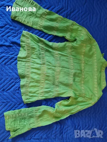 Риза в маслено зелено, снимка 2 - Ризи - 50241141