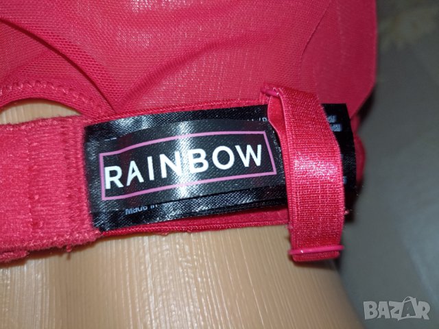 Rainbow 80 A,B/ Секси червена нощница на точки,с твърди чашки с банел- L, снимка 7 - Бельо - 40215415