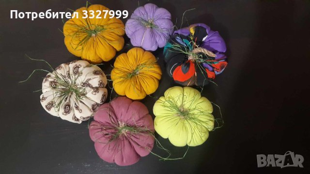 Тиква от плат за Хелоуин, снимка 6 - Декорация за дома - 42325485