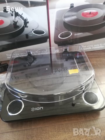  Продавам грамофон Ion чисто нов с говорители, снимка 3 - Грамофони - 30968291