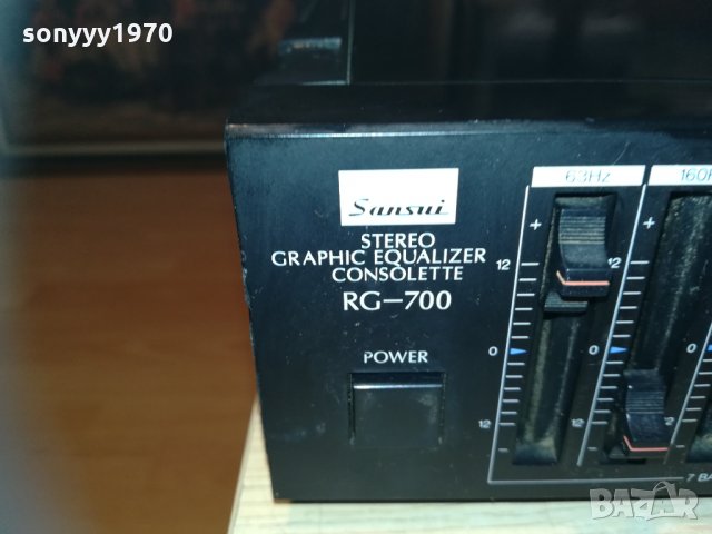 sansui rg-700 graphic equalizer-made in japan 1110201115, снимка 4 - Ресийвъри, усилватели, смесителни пултове - 30378036