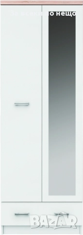 Гардероб TOP MIX SZF 2D1S 60 с огл.бяло/дъб сонома Код P1273