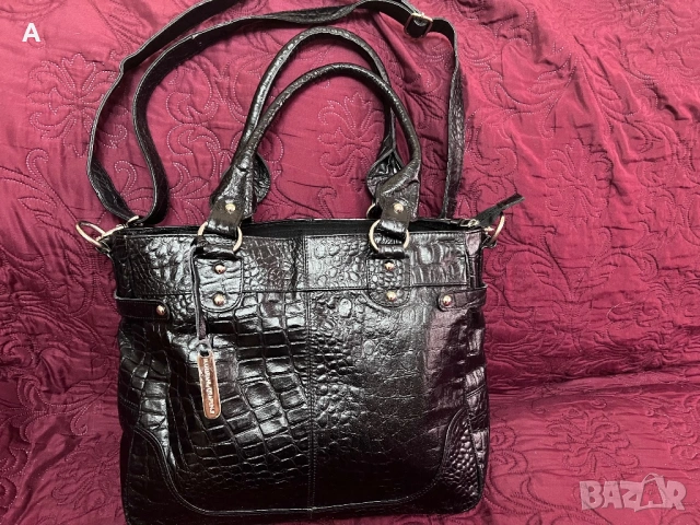 Дамска чанта естествена кожа 