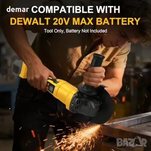 Акумулаторен ъглошлайф и циркуляр 2 в 1, 125 мм, за DeWalt 20 V, снимка 3 - Ъглошлайфи - 55945965