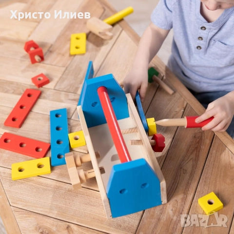 Дървена играчка Melissa & Doug - Кутия с инструменти, снимка 8 - Образователни игри - 52363916