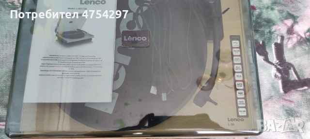 Грамофон Lenco L-30WD usb , снимка 3 - Грамофони - 54320084
