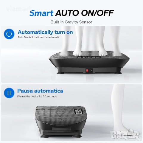 Вибрираща платформа MERACH MR-2398 с Bluetooth, LED дисплей, 10 нива, снимка 4 - Фитнес уреди - 52922584