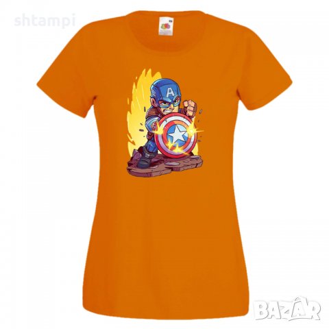 Дамска тениска Marvel Captain America 2 Игра,Изненада,Подарък,Геймър,, снимка 9 - Тениски - 36740956