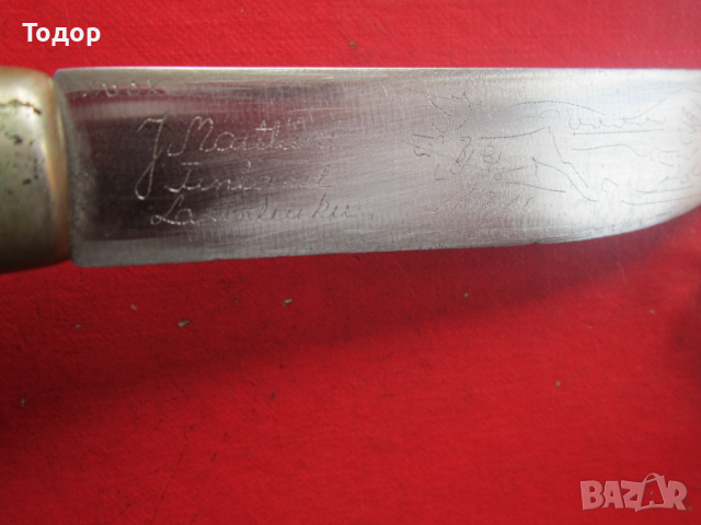 Страхотен ловен нож финка с кания , снимка 4 - Ножове - 36530343