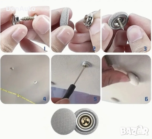 Щипки с винт за таван, снимка 3 - Аксесоари и консумативи - 51831979