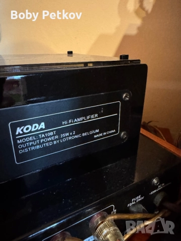 Лампов усилвател КОDA TA10BT, снимка 9 - Аудиосистеми - 52376859