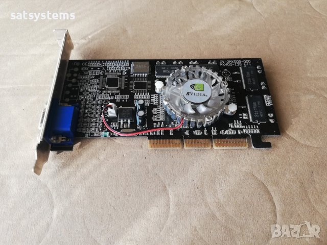 Видео карта NVidia GeForce 2 Axle3D MX-400 64MB DDR 128bit AGP, снимка 5 - Видеокарти - 37037773