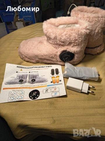 Акумулаторни пантофи за студени крака 25..26 см стелка, снимка 3 - Пантофи - 53913827