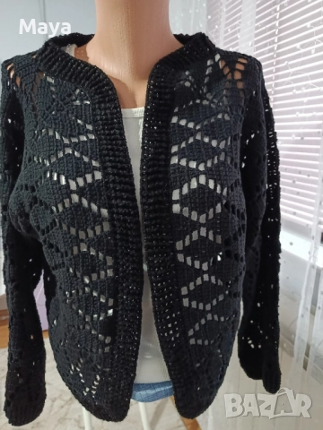 ✨ Ръчно плетена жилетка от памучна прежда ✨