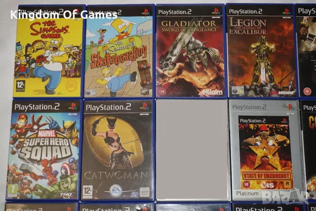 Игри за PS2 The Simpsons/Gladiator/Legion/Kessen/Catwoman/Marvel/The Godfather/Rayman 3/MikeTyson, снимка 2 - Игри за PlayStation - 54097586