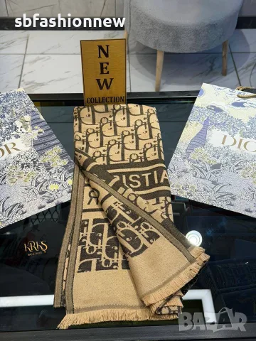 Christian Dior шал ✨ кашмир и коприна, снимка 7 - Шалове - 56336720