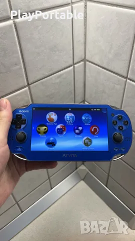 Modded PS Vita PCH-1000 Sapphire Blue 128GB 150+ games, снимка 4 - PlayStation конзоли - 56022404