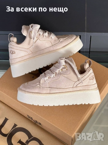 UGG Дамски Бежови Маратонки🔝Дамски Спортни Обувки В Бежов Цвят ЮДЖИДЖИ🔝Кецове Код E902, снимка 4 - Маратонки - 51865210