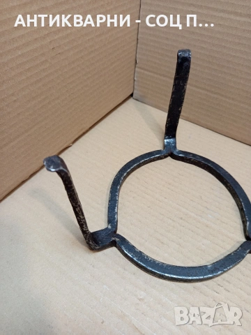 Соц Стар Ръчно Кован Малък Саджек Пиростия За Огнище 0.900кг. НОМЕР 1609., снимка 7 - Антикварни и старинни предмети - 53892193