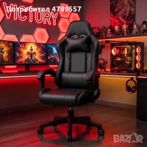 Геймърски стол, снимка 4 - Столове - 54207422