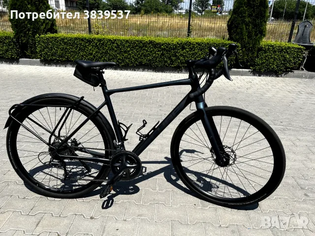 Gravel велосипед CUBE Nuroad FE 2023 (Dark Blue) – Динамо осветление & Заден багажник