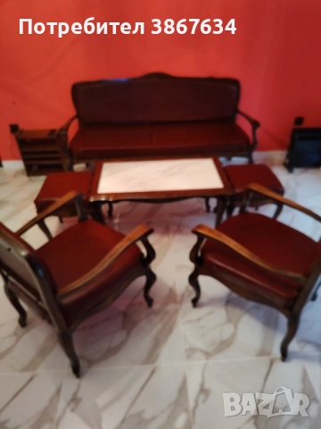 Старинна Унгарска мека мебел, снимка 5 - Дивани и мека мебел - 52248109