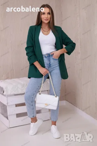 Елегантно дамско сако с ревери, 15цвята , снимка 7 - Сака - 48813882