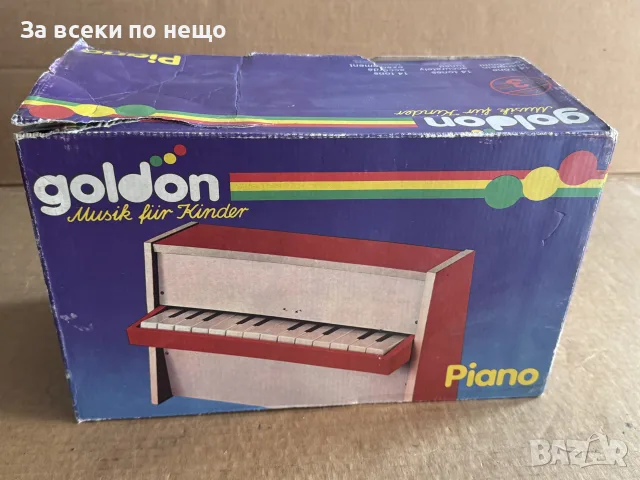 Старо детско пиано Goldon , ГДР, снимка 6 - Пиана - 56118940
