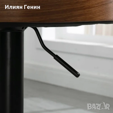 Комплект бар столове HOMCOM от 2 броя, Завъртане на 360°, снимка 4 - Столове - 51623194