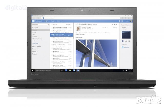 Лаптоп Lenovo ThinkPad L540 15,6"/ i5-4300M/ 8GB/ 128GB SSD 12м гар., снимка 4 - Лаптопи за работа - 36664668