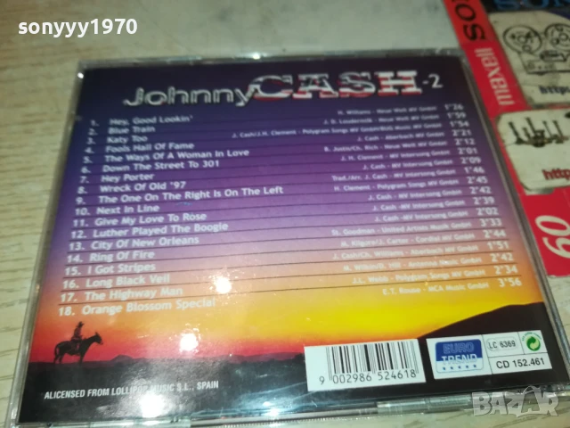 JOHNNY CASH CD 1108250824, снимка 6 - CD дискове - 51323264