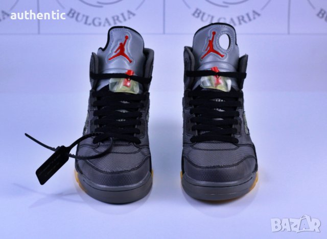 Nike Air Jordan 5 Off-White, снимка 5 - Маратонки - 44313832