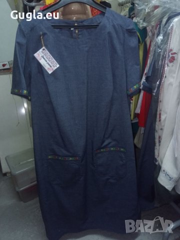 Дънкова рокля с бродерия шевици Милора, снимка 10 - Рокли - 11007918