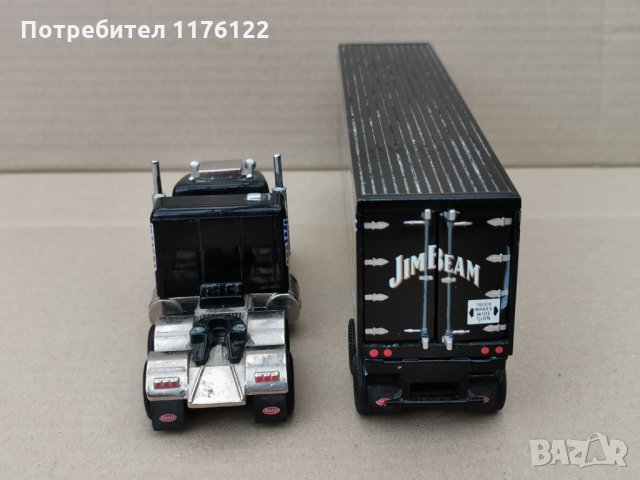 Matchbox Collectible SuperKings Peterbilt Jim Beam Truck Камион, снимка 7 - Коли, камиони, мотори, писти - 35221555