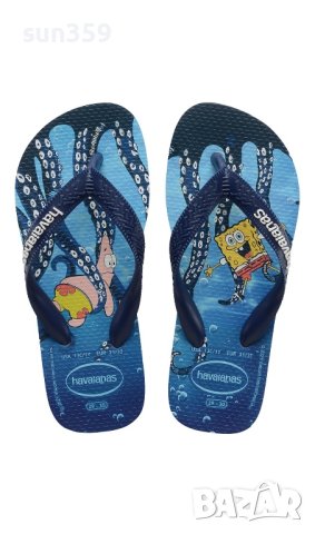 Джапанки Havaianas Sponge Bob, снимка 2 - Детски сандали и чехли - 42170549