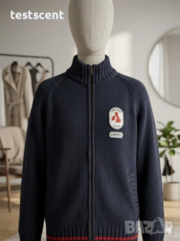 мъжка плетена жилетка Firetrap Zip Up Cardigan Size XL кардиган Vintage , снимка 10 - Пуловери - 54311632