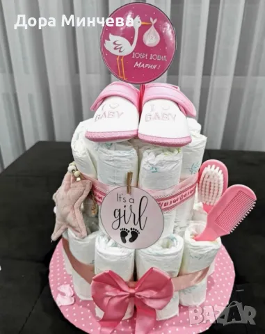 Памперсови тортички, снимка 12 - Пелени, памперси - 50339095