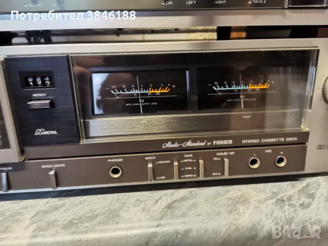 Fisher CR-123 Deck+Fisher CA-250 Amplifier+Fisher FM-350L Tuner, снимка 4 - Аудиосистеми - 50088856